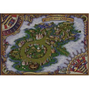 D&D Icons of the Realms: The Domain of Prismeer and The Witchlight Carnival Wall Map