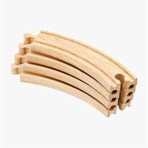 Hape 4pcs Long Curved Tracks