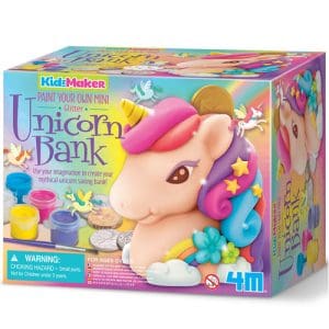 KidzMaker Paint Your Own Glitter Unicorn Bank