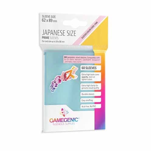 Gamegenic Just Sleeves: Japanese Size Clear (60)