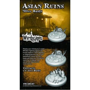 Wyrdscapes Asian Ruins 40mm Bases - 2 Pack