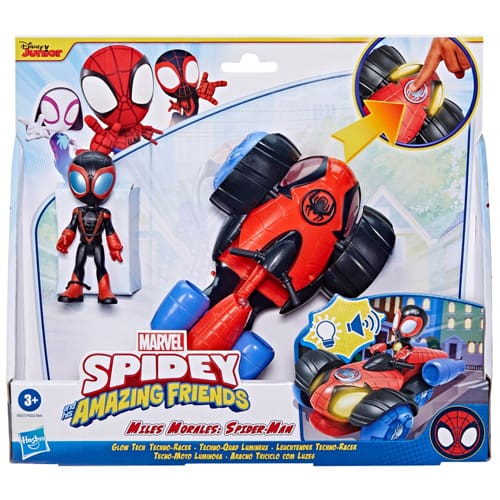 Spidey and His Amazing Friends Glow Tech Vehicle - Assorted (One Supplied)