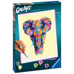 CreArt Paint by Numbers - Funky Elephant