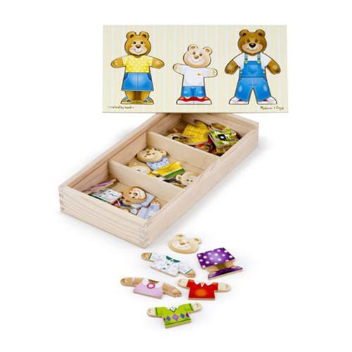 *B Grade* Wooden Bear Family Dress-Up Puzzle *B Grade* Wooden Bear Family Dress-Up Puzzle