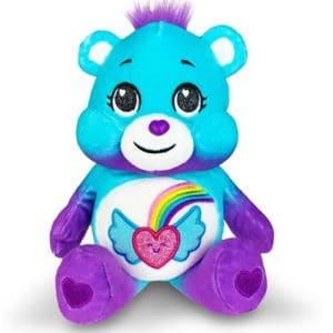 Care Bears Dream Bright Bear - 22cm Glitter Bean Plush