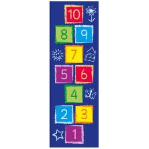 Geometric Hopscotch Mat Outdoor 3x1m