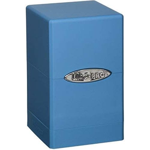 Lt Blue Satin Tower Deck Box