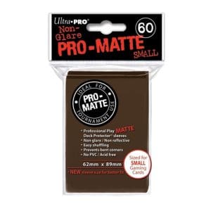 Pro Matte Small Lt Brown Deck Protector Sleeves