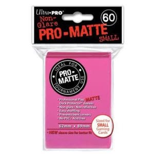 Pro Matte Small Pink Deck Protector Sleeves