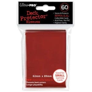 Pro Matte Small Red Deck Protector Sleeves