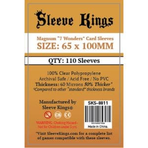 110 x Magnum '7 Wonders' Card Sleeves (65mm x 100mm)