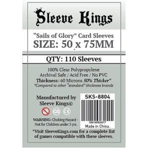 110 x Sails Of Glory Card Sleeves (50mm x 75mm)