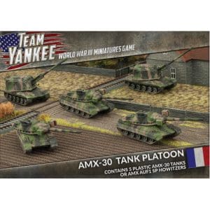 5x Plastic AMX-30 Tanks or AMX AuF1 SP Howitzers