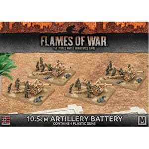 Afrika Korps 10.5cm Artillery Battery (Plastic, x4)