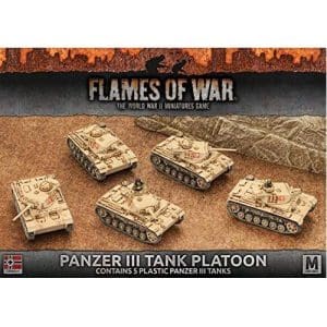 Afrika Korps Panzer III Tank Platoon (Plastic, x5)