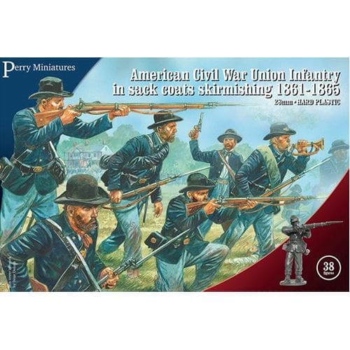 American Civil War Union Infantry in sack coats Skirmishing