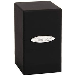 Black Satin Tower Deck Box