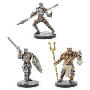 D&D: Eberron - Warforged Monk Wizard & Fighter (3 Miniatures)