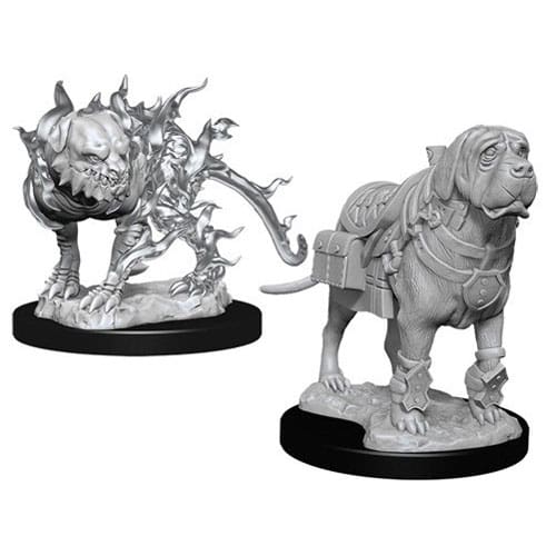 D&D Nolzur's Marvelous Unpainted Miniatures (W11): Mastif & Shadow Mastif D&D Nolzur's Marvelous Unpainted Miniatures (W11): Mastif & Shadow Mastif