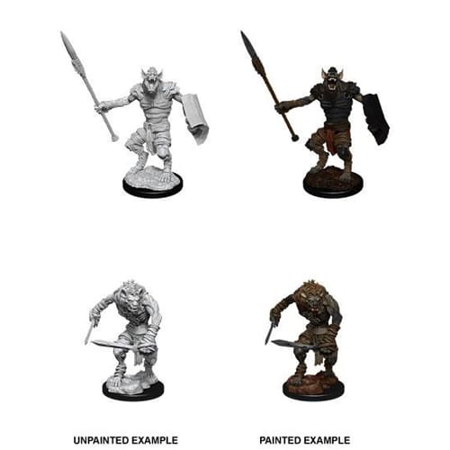 D&D Nolzur's Marvelous Unpainted Miniatures (W12) - Gnoll & Gnoll Flesh Gnawer D&D Nolzur's Marvelous Unpainted Miniatures (W12) - Gnoll & Gnoll Flesh Gnawer