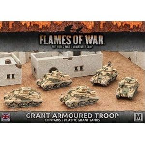 Desert Rats Grant Armoured Troop (Plastic, x5)