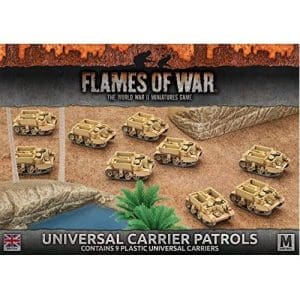 Desert Rats Universal Carrier Patrol (Plastic, x9)