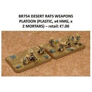 Desert Rats Weapons Platoon (Plastic, x4 HMG, x2 3