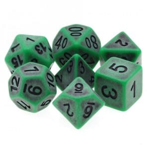 DnDice Acrylic Alchemy: Ardent Aggro Dice Set
