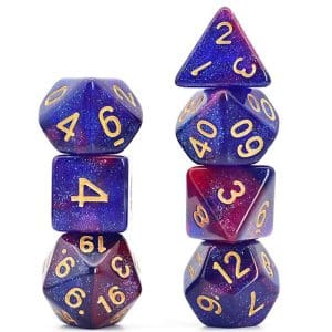 DnDice Acrylic Alchemy: Astral Gaze Dice Set