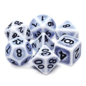 DnDice Acrylic Alchemy: Bitter Beryl Dice Set