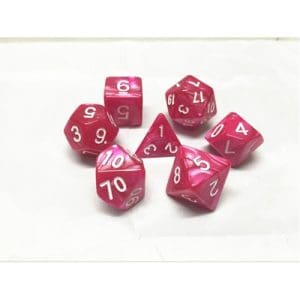DnDice Acrylic Alchemy: Bubblegum Pink Dice Set