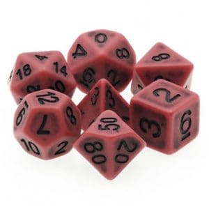 DnDice Acrylic Alchemy: Cardinal Curser Dice Set