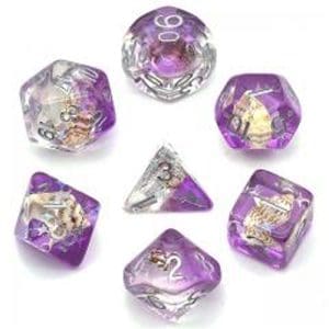 DnDice Acrylic Alchemy: Crab Cake Dice Set