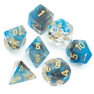 DnDice Acrylic Alchemy: Deep Freeze Dice Set