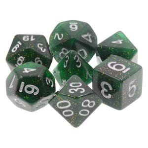 DnDice Acrylic Alchemy: Deep Terra Dice Set