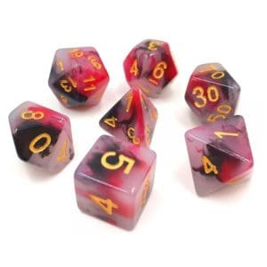 DnDice Acrylic Alchemy: Imp-Lore Dice Set