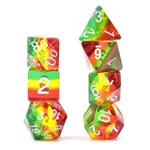 DnDice Acrylic Alchemy: Magic Dragoon Dice Set