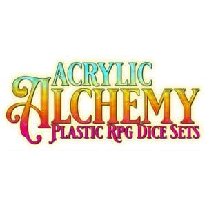 DnDice Acrylic Alchemy: Multi Swirl Dice Set