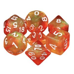 DnDice Acrylic Alchemy: Super Nova Dice Set