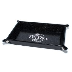 DnDice Adventure Gear: Glitter Black Dice Tray