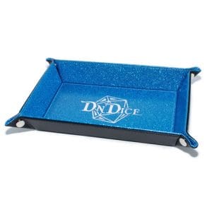 DnDice Adventure Gear: Glitter Blue Dice Tray