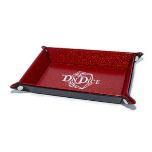 DnDice Adventure Gear: Glitter Red Dice Tray