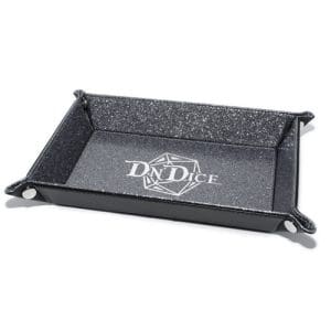 DnDice Adventure Gear: Glitter Silver Dice Tray