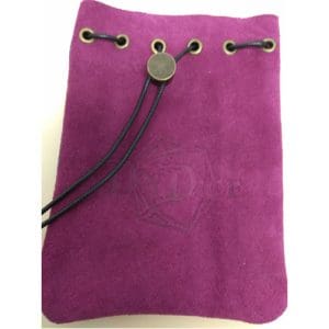 DnDice Adventure Gear: Suede Light Blue Pink Bag of Holding