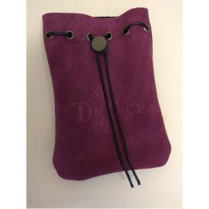 DnDice Adventure Gear: Suede Purple/Black Bag of Holding