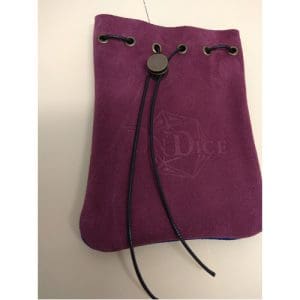 DnDice Adventure Gear: Suede Purple/Blue Bag of Holding