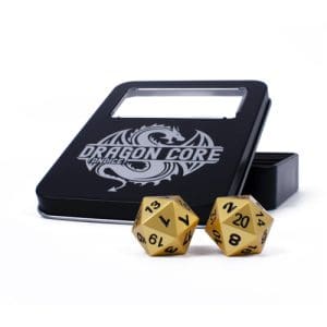 DnDice Dragon Core: Brilliant Gold Dice Set