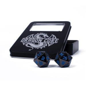 DnDice Dragon Core: Chromatic Blue Dice Set