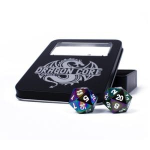 DnDice Dragon Core: Chromatic Prismatic Dice Set