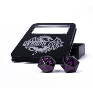 DnDice Dragon Core: Chromatic Purple Dice Set